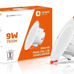 Orient 9 watt round concealed downlighter ceiling led light cool white colour pack of 1